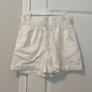 High-Waist Paper Bag Shorts